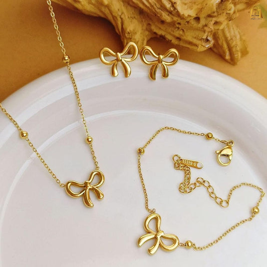 Stainless Steel Bow Set for girls