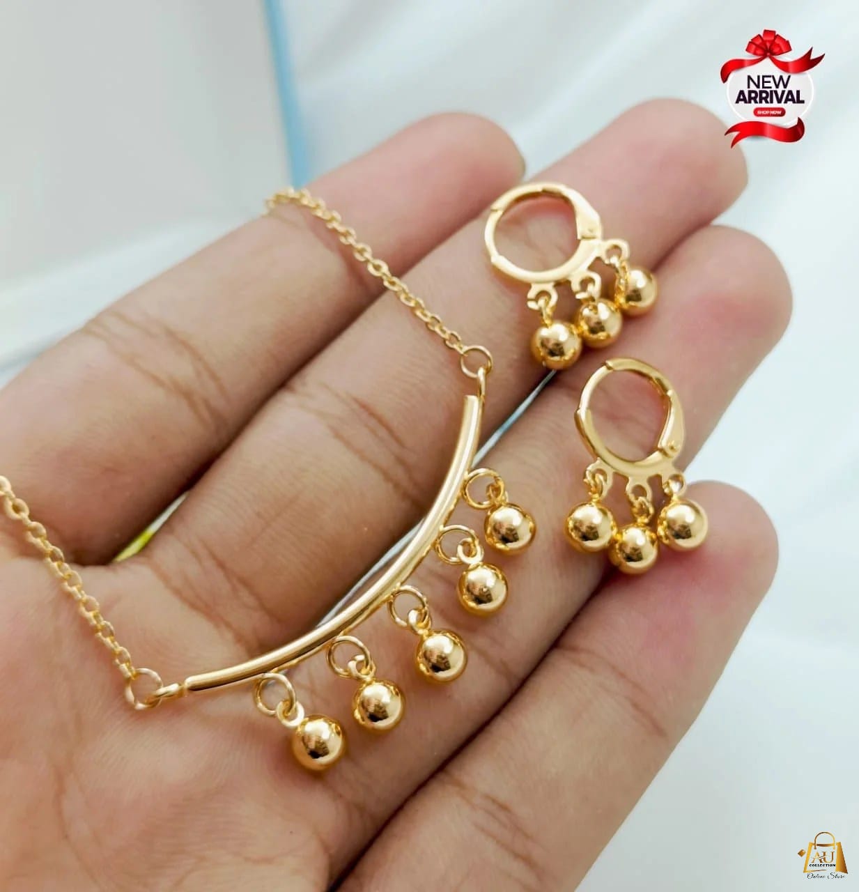 Beautiful pearl choker set for girls