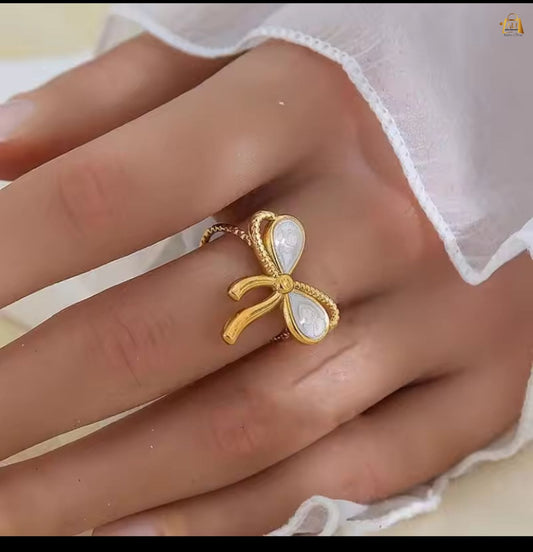 Bow Knot Ring – Cute Adjustable Ring for Women